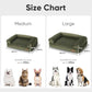 FUKUMARU Dog Couch Bed, Corduroy Cozy Cat Bed for Indoor Cats with Washable Cover, 28in Waterproof Orthopedic Dog Beds Sofa for Small Dogs and Large