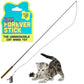 Forever Stick - The Unbreakable Cat Wand Toy, Durable Cat Toy Wand, Extra Long Cat String Toy, Cat Fishing Pole Toy for Bored Indoor Adult Cats, Cat Stick Toy, Cat Feather Wand, Cat Teaser Wand