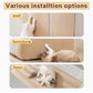 KEYIDE Self-Adhesive Cat Scratch Wall Climber, Wall Cat Scratcher Mat for Indoor Cats Kitten Trimmable Carpet Corner Protector 78.7"x15.8" (Beige)
