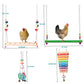 Chicken Toys for Coop 12PCS Set, KAKUNM Chicken Enrichment Toys，Including Xylophone, Swing Set, Mirror Toy, Flexible Ladder, Vegetable String Bag and Hanging Feeder, Coop Accessories for Hens