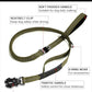 TINMARDA Heavy Duty Dog Leash with 2 Padded Handles & Advanced Easy Metal Clip, 4-6FT Shock Absorbing No Pull Dog Leashes for Medium Large Dogs that