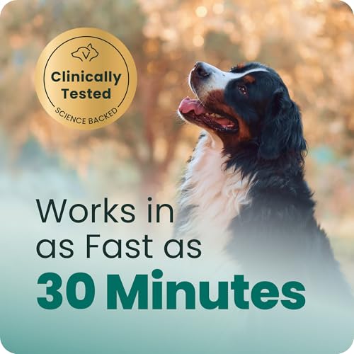 VetriScience Calm & Confident Chews, Composure Clinically Tested Calming and Anxiety Supplement for Dogs, Reduce Stress and Fear, Ideal for
