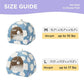 Lesure Cute Cat Beds for Indoor Cats - 2 in 1 Cat Cave Bed for Kittens and Small Pets with Removable Washable Cushioned Pillow, Cozy Kitten Tent with Non-Slip Bottom, Blue, 16 inches