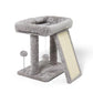 17.1-inch Small Cat Tree Tower with Scratching Post for Indoor Cats,Light Grey