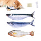 Petgravity Bite-Sized Realistic Flopping Fish Cat Toys, 3 Pack, Interactive Cat Toys for All Breeds, Tap-Activated 3 Flapping Mode, Sardine/Saury/Yellow Croaker, 7.1 Inches, with Catnip, Rechargeable