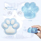 2-Pack Taba Squishy Cat Paw Sensory Fidget Toys Adults, Anxiety Stress Relief Squeeze Toy, Soft Cute Kawaii Squishy’s for Desk, School (Blue)