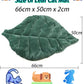 Cat Mat Self Warming Cat Bed 26"x20" Leaf Shaped Cotton Soft Warm Pet Pad Blanket for Indoor Bed Couch Sofa Floors Cat and Dog Warm Mattress (Green)