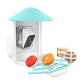 NETVUE by Birdfy Pro Perch - Wider Extension Perch to DIY Add-ons Including Suet Ball, Mini Hummingbird Feeder, Fruit Holder, Jelly Feeder and Welcome Card, Ideal for Bird Lover (Blue)