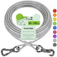 XiaZ Dog Tie Out Cable, Heavy Duty Dog Chains for Outside with Lockable Hook, Pet Runner Cable Leads for Yard, Dogs Line Tether for Small Medium