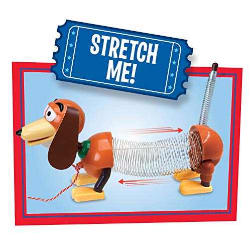 Disney and Pixar Toy Story Slinky Dog Pull Toy, Walking Spring Dog Toy with Leash, Classic Stretch Toy for Toddlers, Preschool Kids Toys Ages 18 Months and Up, Basket Stuffers by Just Play