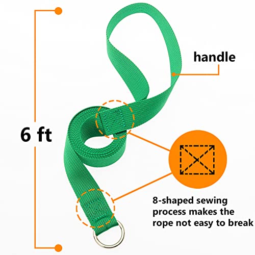 Slip Lead Dog Leash - 10 pcs Colorful 6 FT Short Dog Leashes with O-Ring for Small Large Dogs Puppy Cats Walking Training Running Rescues Grooming