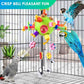 KATUMO Bird Toys, Parrot Pull Spoons Toys for Conure Cage Parakeet Cockatiel Quarker African Grey Mini Macaw  Parrots Cockatoo Small to Medium Birds