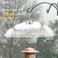 iBorn Baffles for Bird Feeders, 13” Bird Feeder Cover for Rain Guard, Birds Feeders Rain Guard, Full Protection for Feeders for Outdoors, Chew-Proof Polycarbonate, Pack of 2, Transparent