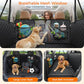 URPOWER Back Seat Extender for Dogs - Large Hard Bottom Dog Car Seat Cover Holds 550lbs, Waterproof Comfortable Dog Hammock Pet Bed with High-Density Foam Non-Slip Backseat Protector for Cars, SUVs