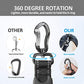 IOKHEIRA Multifunctional Tactical Dog Leash Heavy Duty,4-6 FT Strong Bungee Leash with Car Seatbelt, Shock Absorbing Dog Lead for Large, Medium Dogs