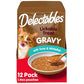 Delectables Lickable Treat Gravy Wet Cat Treat with Real Tuna & Whitefish, Food Topper, Hydrating, Grain-Free, No Fillers, By-Products, Added Preservatives, 1.4oz Pouch, 12ct