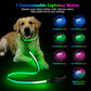 4 Ft LED Dog Leash, Light Up & Lighted Dog Leash, 7 Lighting Modes, Glow in The Dark, Reflective, Double-Sided Light, Rechargeable with Padded Handle