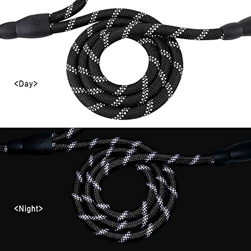 Plutus Pet Rope Dog Leash 6ft Long,Traffic Padded Two Handle,Heavy Duty,Reflective Double Handles Lead for Control Safety Training,Leashes for Large