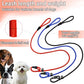 FOVRLZSE Upgraded Dog Slip Lead (3-Pack) Adjustable Nylon Lead for Dogs (Red/Black/Blue), Training Aid, Eco-Friendly Cotton Lining, Integrated