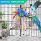 KATUMO Bird Toys, Parrot Pull Spoons Colorful Acrylic Stick Toys Bird Chew Toys for  Parrot, African Grey, Conure, Caique, Quaker, Small Cockatoo, Mini Macaw, Eclectus and Similar Birds
