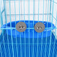 Bird Bath for Cage with 3 Balls Bird Tub Bowl Basin Hanging Birdbath Toy Pet Parrot Cage Budgie Accessories Shower Parakeet Cockatiel Water Shower Box Food Feeder Holder Tray Bird Cage Accessories