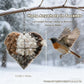 2026 new Handmade Alpaca Fiber Bird nest Heart, Bird nest Material Frame, Winter Wild Bird Tree House, Hummingbird nest Box Outdoor Garden Art Bird House, a Gift for Bird Lovers. (1pc)