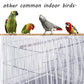 Tamu style Bird Cage Seed Catcher, Large, Stretchy Form Fitting Mesh Skirt Cover for Parrot Enclosures, Light and Breathable Fabric, Prevent Scatter and Mess, Reusable, Adjustable, Lightweight, White