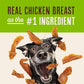 Waggin' Train Chicken Jerky Dog Treats, Made with 100% Real Chicken Breasts, Only Two All-Natural Ingredients, Great High Protein Dog Treat, Easily Digestible for Big or Small Dogs, 30 oz. Pouch