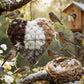 2026 new Handmade Alpaca Fiber Bird nest Heart, Bird nest Material Frame, Winter Wild Bird Tree House, Hummingbird nest Box Outdoor Garden Art Bird House, a Gift for Bird Lovers. (1pc)
