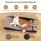 FUKUMARU Cardboard Cat Scratcher Bed, Extra Long 29.1 Inch Cat Scratch Bed Couch Indoor, Natural Felt Multifunctional Cats Scratching Lounger, Horizontal Kitten Cats Scratch Pad with Ball Toy, Black