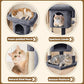 Yaheetech 23.5in Cat Tree – Sturdy & Stable, Space-Saving 3-Level Cat Tower with Plush Perch, Condo, Sisal Scratching Posts & Dangling Ball, Perfect for Apartments, Dark Gray