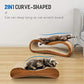 Simple Delxue Cat Scratcher, 2 in 1 Cat Scratching Board, Cat Cardboard, Scratch Lounger, Large, 27.56 x9.45 x8.86 inch