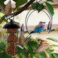 winemana Set of 3 Hummingbird Swings, Rust Resistant Metal Frame, Wooden Dowel, Attach to Bird Feeders, Perfect for Hanging Indoor Office Outdoor Trunk Lawn Patio Garden (7.4" x 5.5")