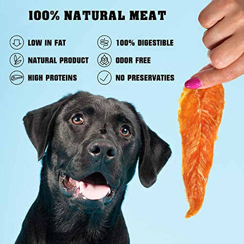 Beloved Pets Dog Treats Chicken Jerky 1.5 lb – Dog Food & High Protein Chews for Large, Medium & Small Breeds – Natural Healthy Training Snacks Strips – Human Grade Bulk Soft Pack – Made for USA