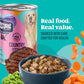 A Strong Heart Wet Dog Food Cans, Country Beef Stew with Peas & Carrots — Stew-Style Cuts, All Life Stages, Complete & Balanced, Made in USA, 13.2 oz