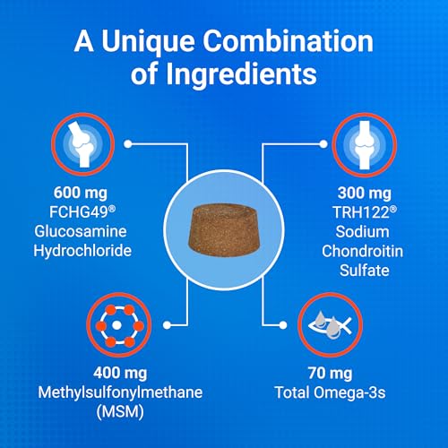 Nutramax Cosequin for Dogs Joint Health Supplement, Contains Glucosamine, Plus Chondroitin, MSM and Omega-3s, Supports Joint and Skin and Coat