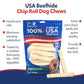 Pet Factory 100% Made in USA Beefhide Chip Rolls Dog Rawhide Chews, Thick, Dog Chews Long Lasting from American Cattle, Dog Chew Bones, 5 Inches