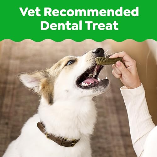 Greenies Veterinarian-Recommended Adult Natural Dental Dog Treats Teenie Size, Dog Dental Chews, Original Flavor, 12 oz. Pack, 43 Count