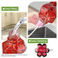 BOLITE Hummingbird Feeder, Hand Blown Glass Hummingbird Feeders for Outdoors Hanging with Ant Moat, 5 Bee-Proof Ports, Leak-Proof, 360° Perch, 22oz, Red, Gifts for Women Men, Gifts for Mom Dad