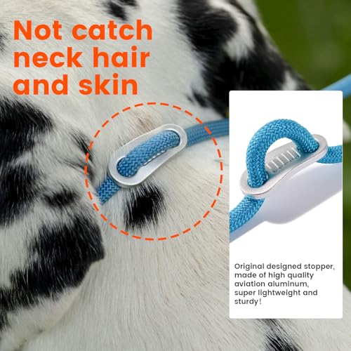 HowGo Slip Lead Dog Leash, 360°Swivel Anti-Tangle (Black 5.5FT) | Traffic Hanldes Heavy-Duty Tranning Fur Stuck Free,Lightweight Aluminum