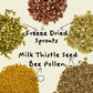 Feather Shine High Potency Blend with Bee Pollen & Freeze-Dried Sprouts - Premium Parrot Food for Molting, Breeding & Growth - Omega Rich | 17.5% Plant Protein | USA-Made