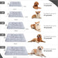 Vonabem Large Dog Bed Crate Pad 36 inch, Washable Pet Beds Medium Small Sized Dogs, Deluxe Plush Anti-Slip Puppy Mats for Sleeping, Soft Kennel Pads 35 * 23 inch Grey