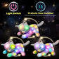 Hopearl LED Plush Cat Lighting Up Stuffed Mommy Cat with 3 Baby Kittens in her Tummy Stuffed Animal Playset Night Lights Glow in The Dark for Mom