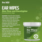 Pet MD Dog Ear Cleaning Wipes – Otic Cleanser for Dogs, Soothing Ear Care with Aloe Vera & Eucalyptus, Regular Wipes, 100 Count