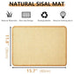 Oncpcare 2PCS Rabbit Scratch Mat Natural Bunny Scratching Pad Claws and Teeth Care Rabbit Mats for Cages Chew Toys for Bunny Pet Cage Bedding for Biting Sleeping Nesting, 16x12