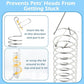 2Pcs Rat Enrichment Toys, 304 Stainless Steel Rat Foraging Toy for Fruit Vegetable Holder, Fancy Mice Cage Accessories Puzzle Toy, Hanging Rodent Toys Slow Feeder, Bird Foraging for Parakeet