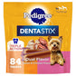 Pedigree Dentastix Dental Chews for Dogs, Small and Toy Breed Dog Treats, Bacon & Chicken Flavor, 17.78 oz. Bag (84 Treats Total)