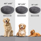 Muddy Mat® Cloud K-9 Dog Beds for Small Dogs & Cats, Soft & Relaxing Round Dog Bed, Chenille Material, Removable Cover, Washable & Dryer Safe – Grey