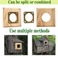 6-piece Metal Bluebird House Predator Guard，Metal Birdhouse Guard，Bird House Hole Protector Guard for Eastern Bluebird Box （3.81 cm Opening）