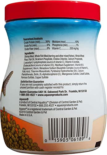 (3 Pack) Aqueon Shrimp Pellets Fish Food, 6.5 Ounces Each
